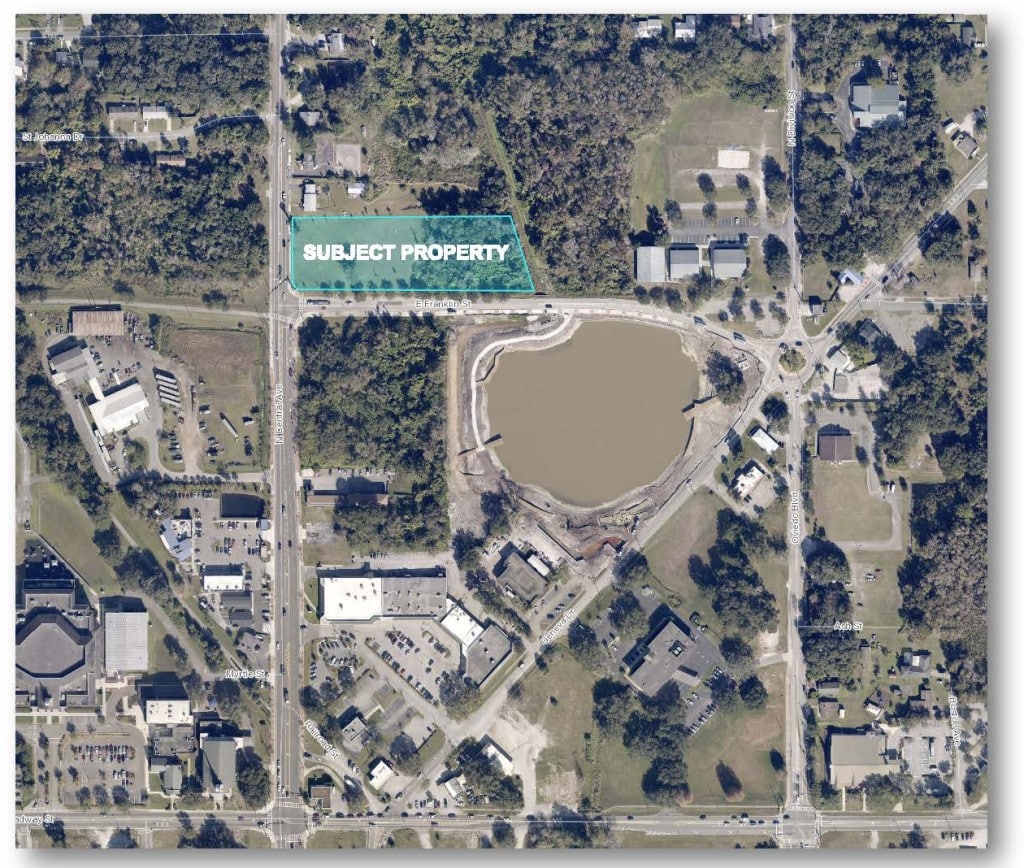 Image of a map showing the location of the planned new Ace Hardware store.