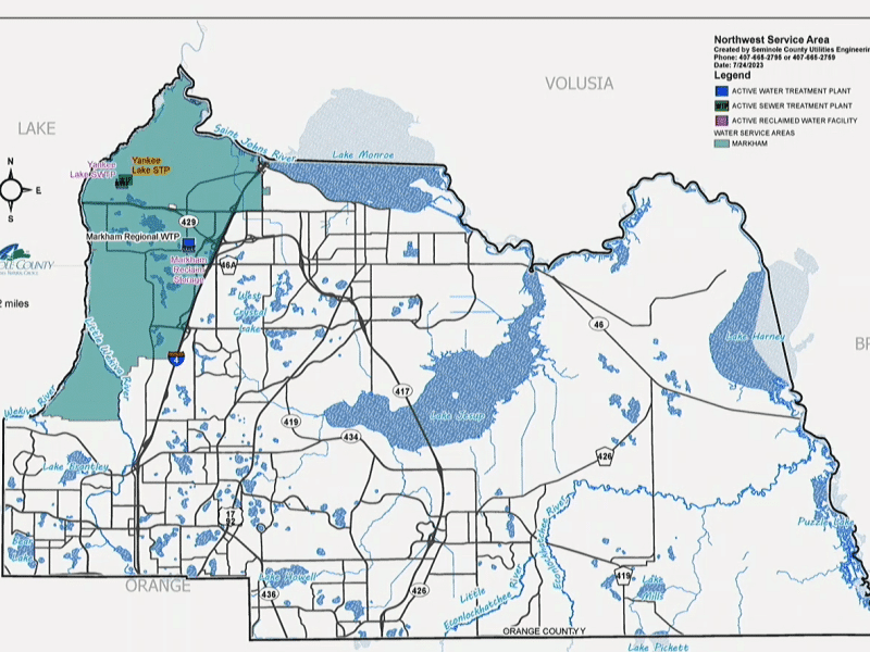 A map shows the areas where contamination had been found.
