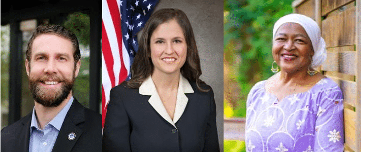 Image of three Oviedo Mayor candidates.