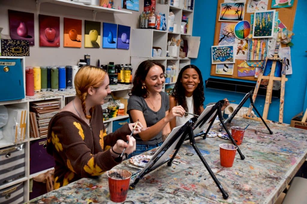 Songbirds paint night