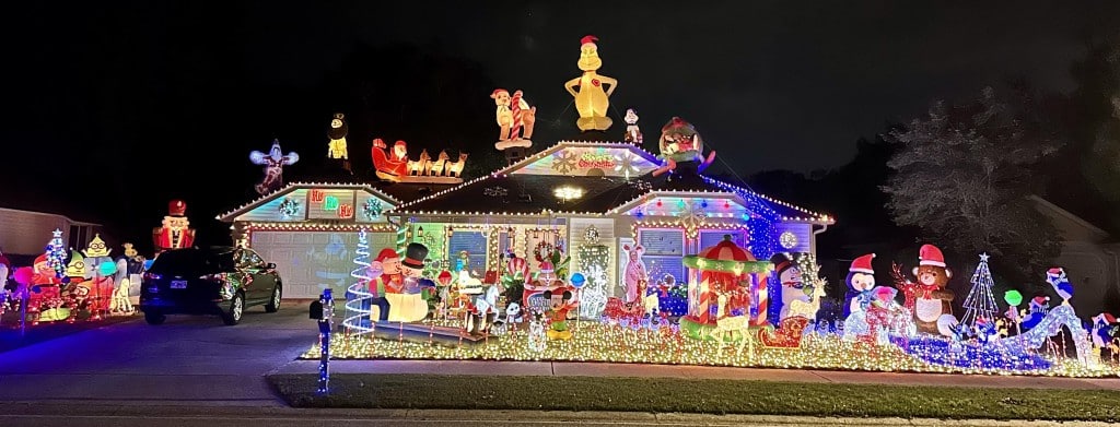 Catch a residential light show.