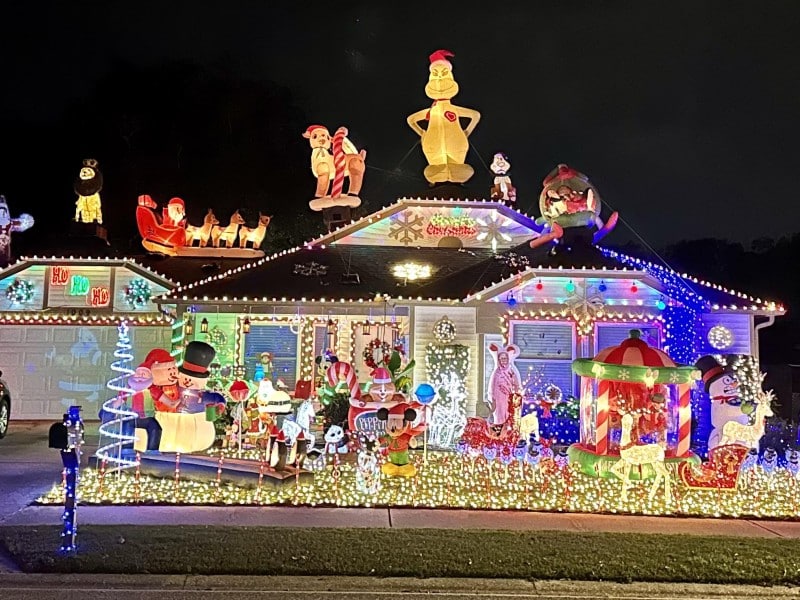 Catch a residential light show.