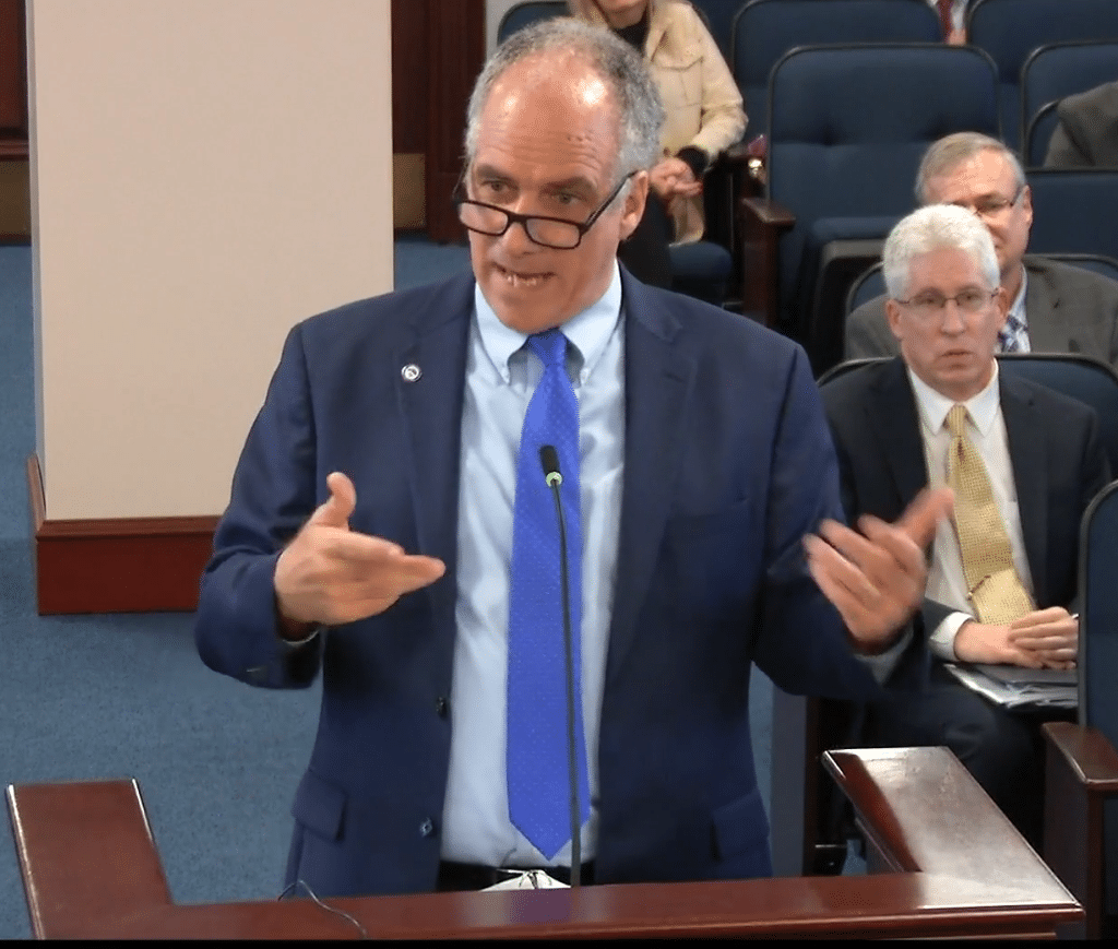 Winter Springs Mayor Kevin McCann spoke at the JLAC hearing.