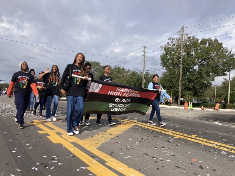 Hagerty High School Black Student Union at the Oviedo Martin Luther King parade