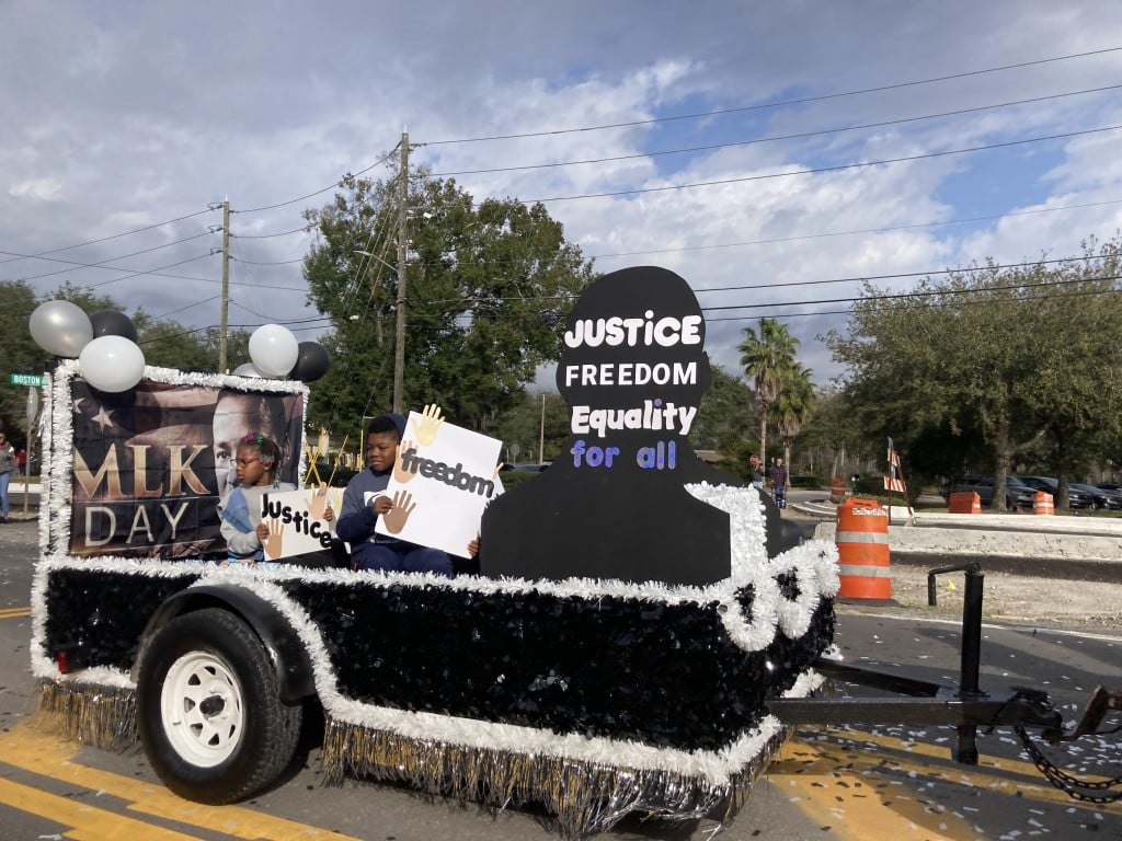 Mission Road Church created a ‘justice, freedom, equality for all’ float.