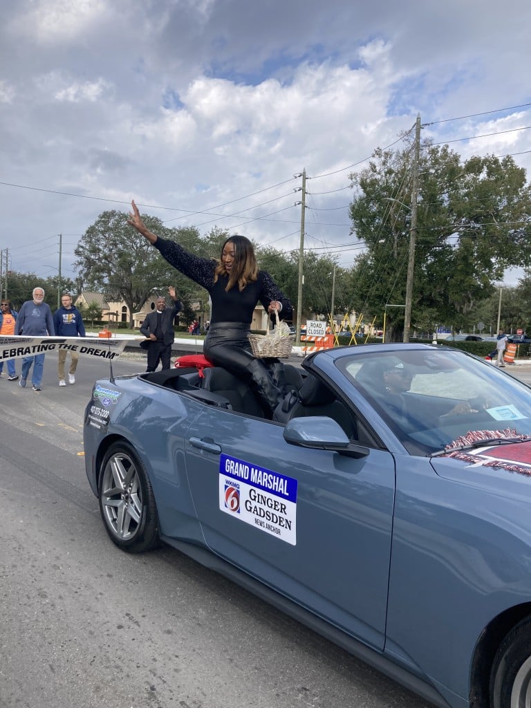 Grand Marshal Ginger Gadsden, WKMG News 6 news anchor,