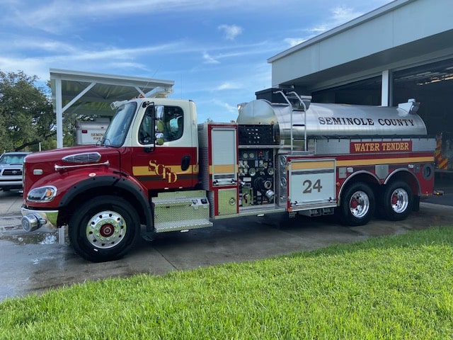 Seminole County fire tanker truck Winter Springs Serve Academy