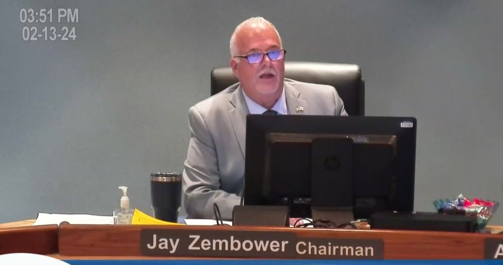 Seminole County Commission Chairman Jay Zembower fire hydrant