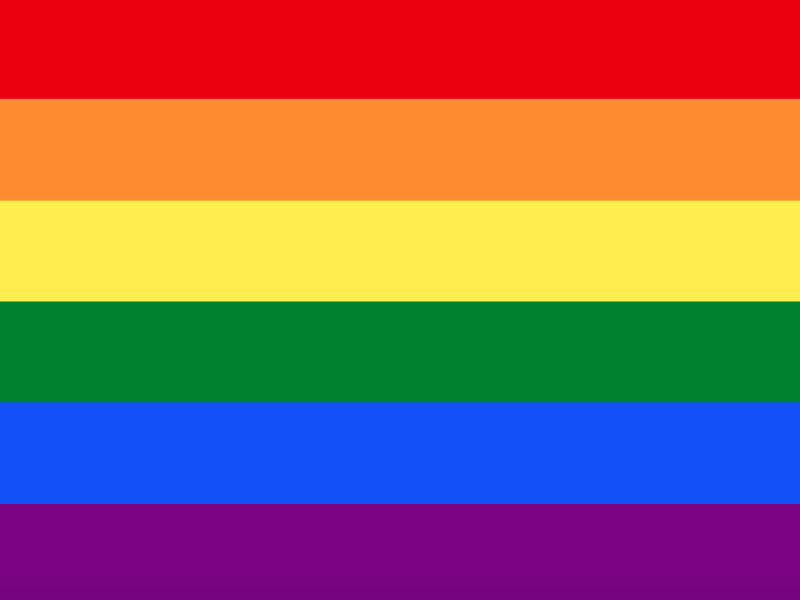 Gay pride flags