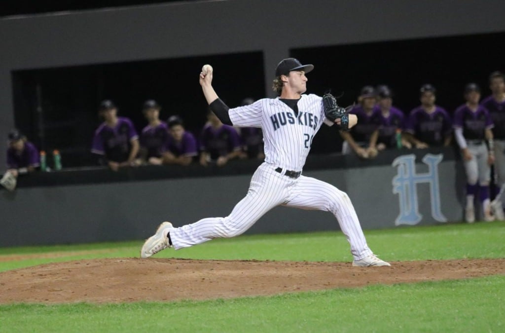 Pitcher Braden Toro throws the ball in a game against Winter Springs. Toro was named first team in NHSI.
