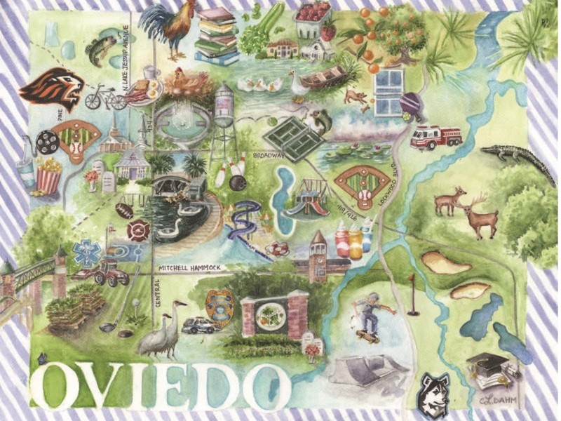 Oviedo art map