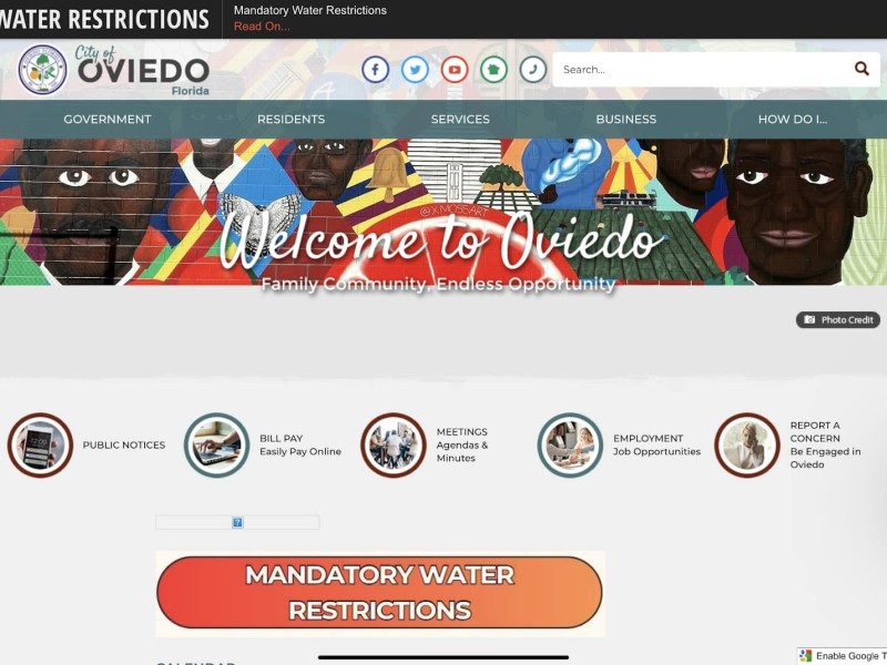 City of Oviedo website new