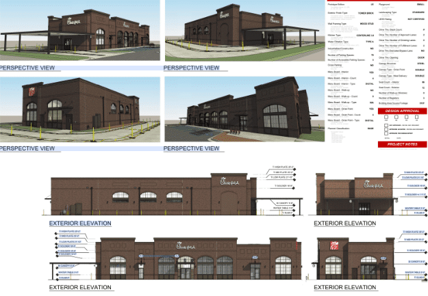 Renderings of the possible Chick-fil-A project submitted to the city. Image courtesy of the City of Winter Springs.
