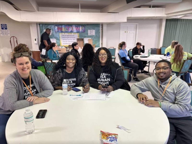 Volunteers wait for their turn to canvass the Orlando Metro area at this year's PIT Count.