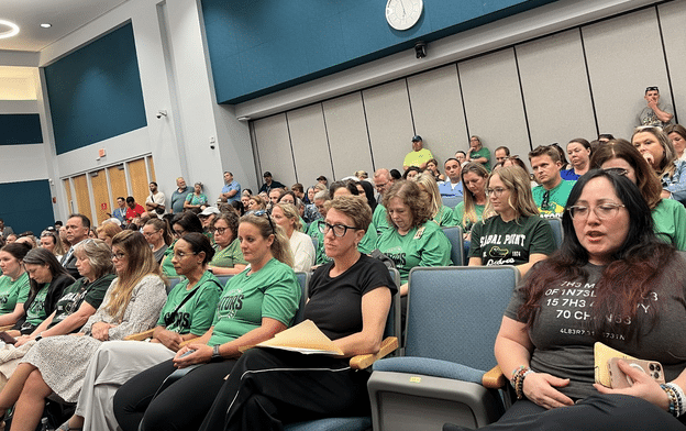 Seminole County School security threat Beamon crowd