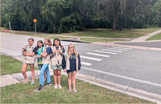 Girl Scouts Winter Springs crosswalk