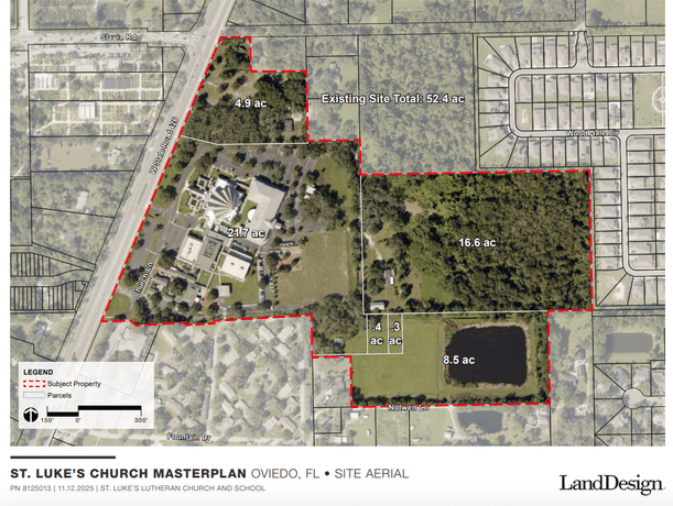 St. Luke's Lutheran proposed expansion Oviedo