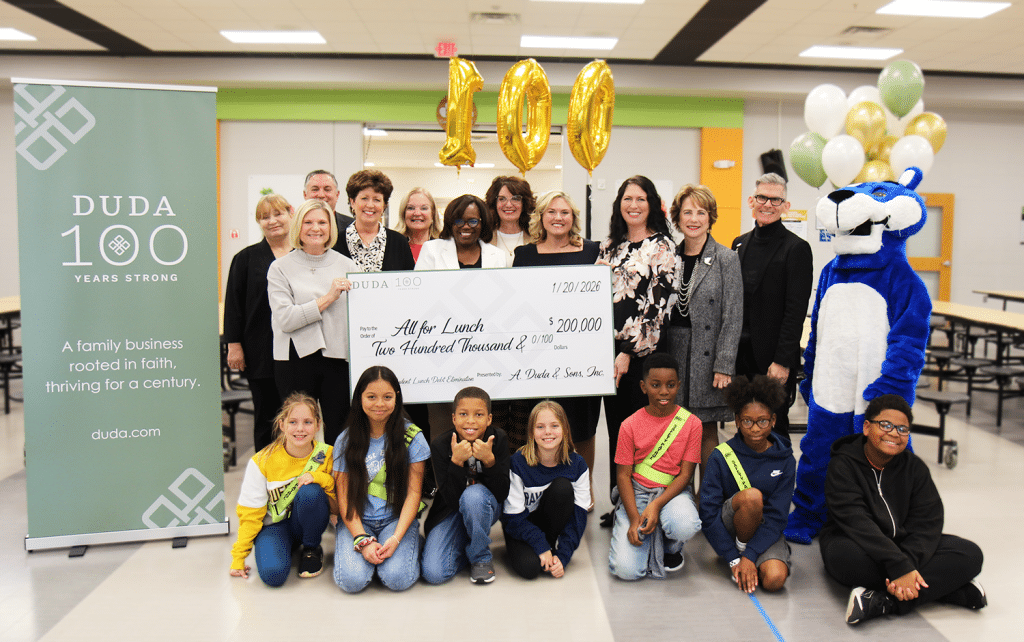 Tracy Duda Chapman Oviedo school lunch debt ceremony
