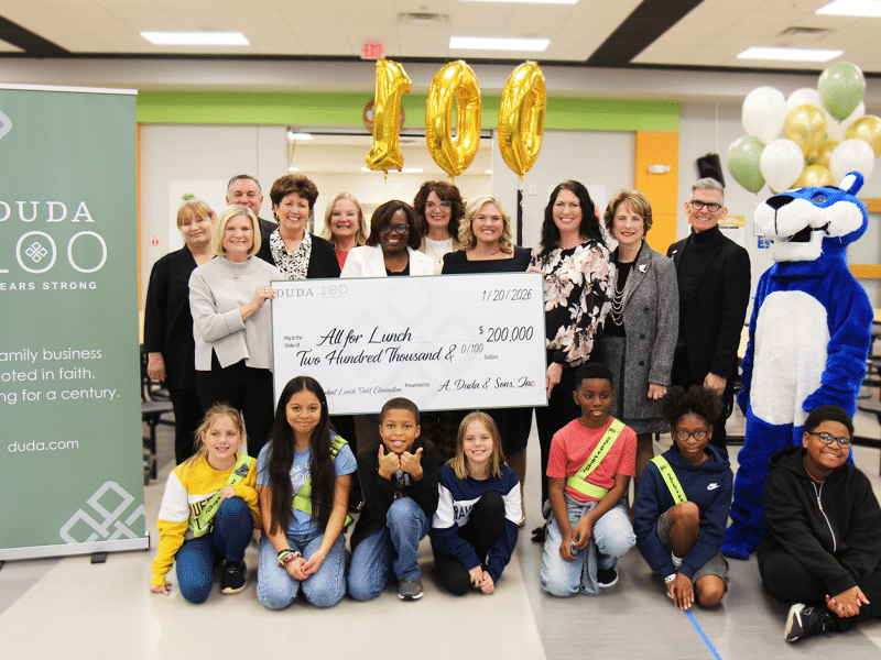 Tracy Duda Chapman Oviedo school lunch debt ceremony