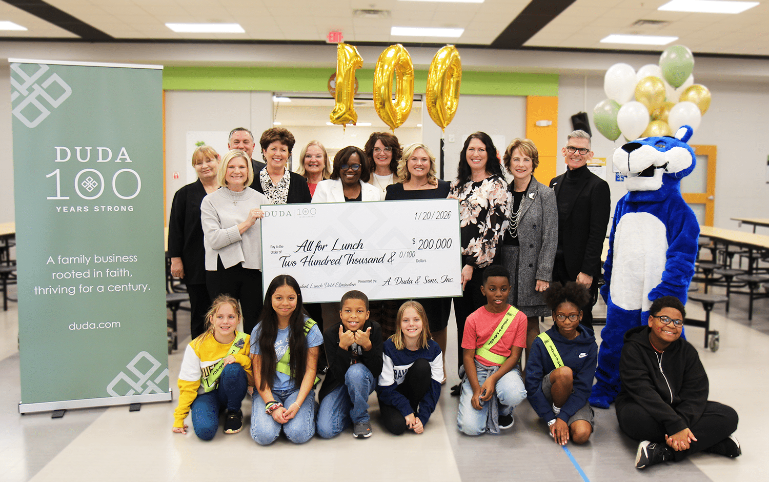 Tracy Duda Chapman Oviedo school lunch debt ceremony