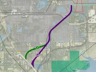 S.R. 417 Sanford Airport connector Alternative 2A
