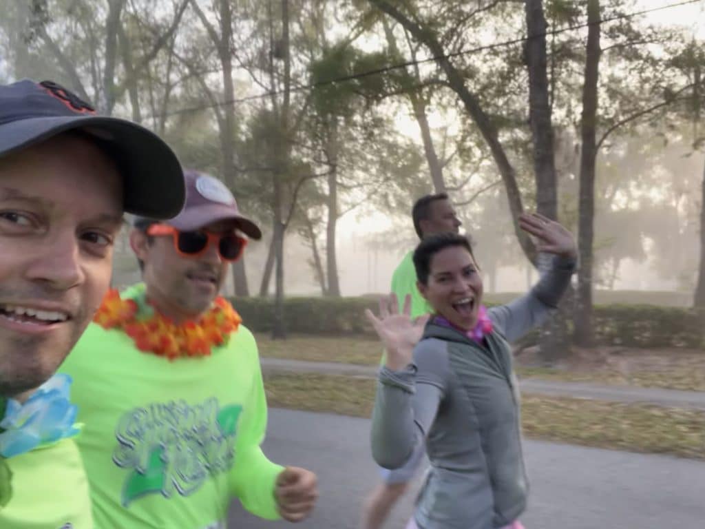 Isaac Babcock, Alex Babcock and Megan Stokes Oviedo Spring Rising 5K