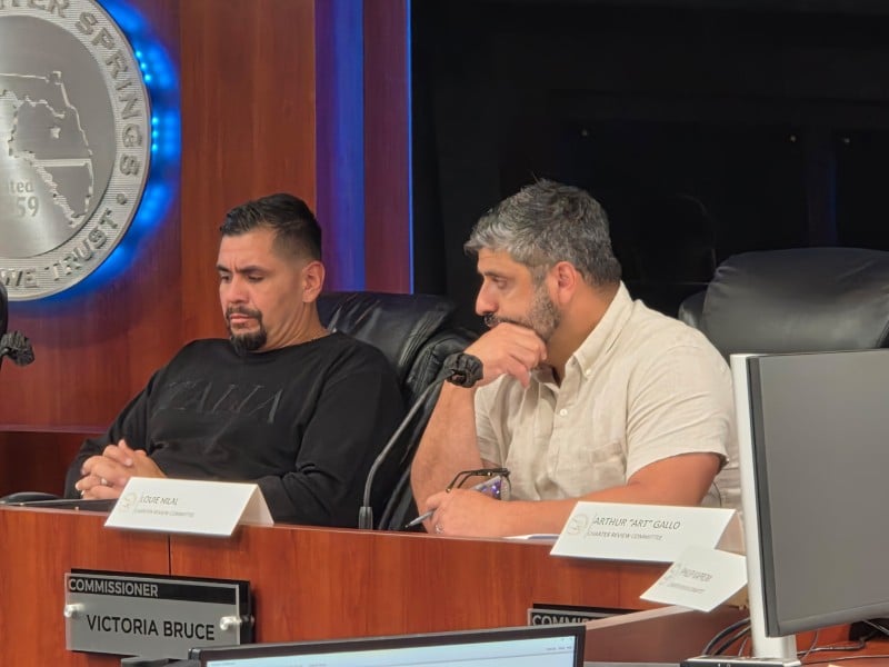 Winter Springs Mayor charter review Eddie Rivera Louie Hilal